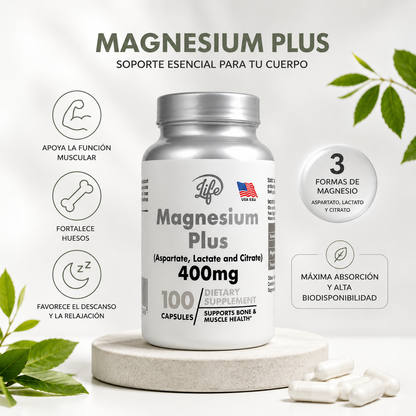 Trío Vitalidad Máxima (Magnesio+ Melena de León + Nad Resveratrol)